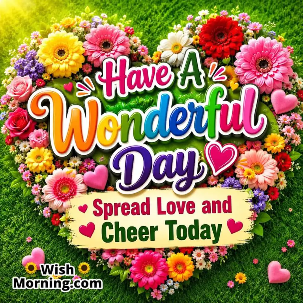 Heart-shaped flower arrangement on green grass for a cheerful day.